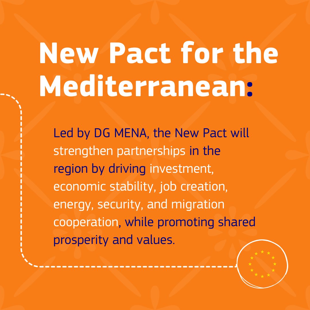EU for Middle East, North Africa and the Gulf (@eu4menagulf) on Twitter photo 👋 We are the 🆕 part of the <a href="/EU_Commission/">European Commission</a> working on deepening 🇪🇺 engagement & partnerships with the #Mediterranean region & the #Gulf.
With our partners, we stand for strong cooperation, stability, shared prosperity & for a brighter future 🤝
Get to know us ⤵️
#Together4Med 👋 We are the 🆕 part of the <a href="/EU_Commission/">European Commission</a> working on deepening 🇪🇺 engagement & partnerships with the #Mediterranean region & the #Gulf.
With our partners, we stand for strong cooperation, stability, shared prosperity & for a brighter future 🤝
Get to know us ⤵️
#Together4Med
