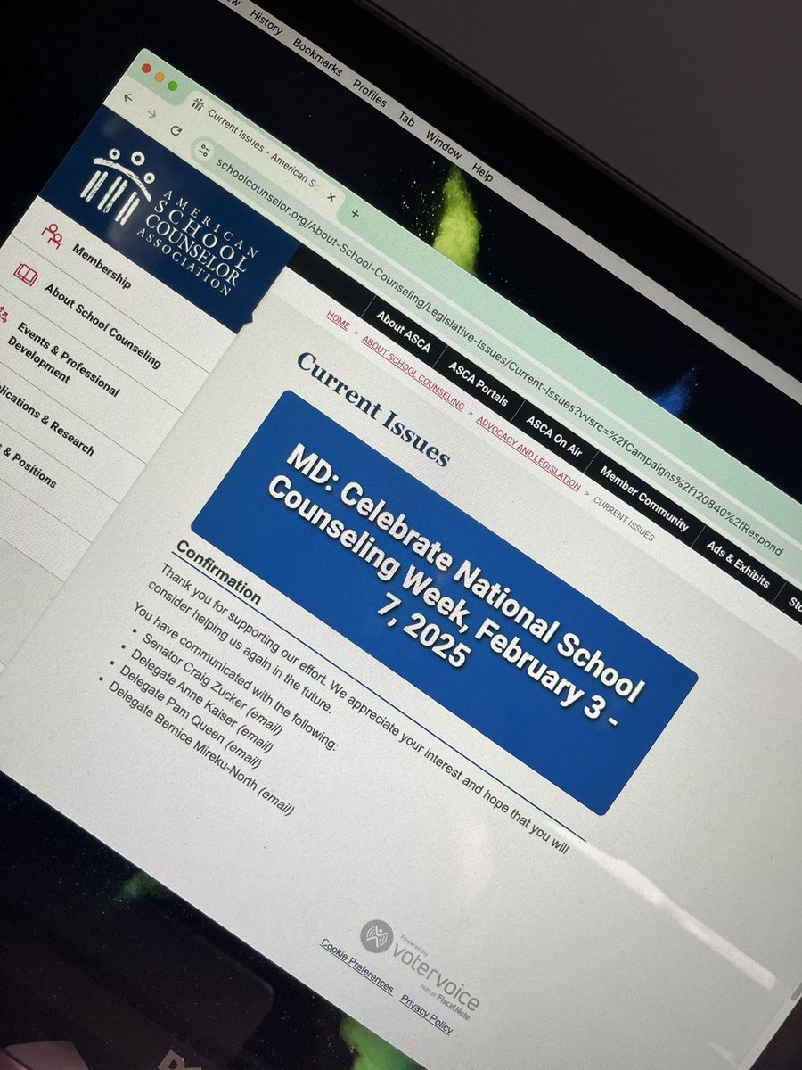 Dr. Ponce, Ph.D. (@poncemq) on Twitter photo Happy National School Counselor Week. Spending the 1st day advocating for the profession. Headed to our state capital this evening for <a href="/MSCA_MD/">MSCA_Online</a> 2nd Annual Advocacy Day event! Did my part to reach out to my state legislators as well as my superintendent. Happy National School Counselor Week. Spending the 1st day advocating for the profession. Headed to our state capital this evening for <a href="/MSCA_MD/">MSCA_Online</a> 2nd Annual Advocacy Day event! Did my part to reach out to my state legislators as well as my superintendent.