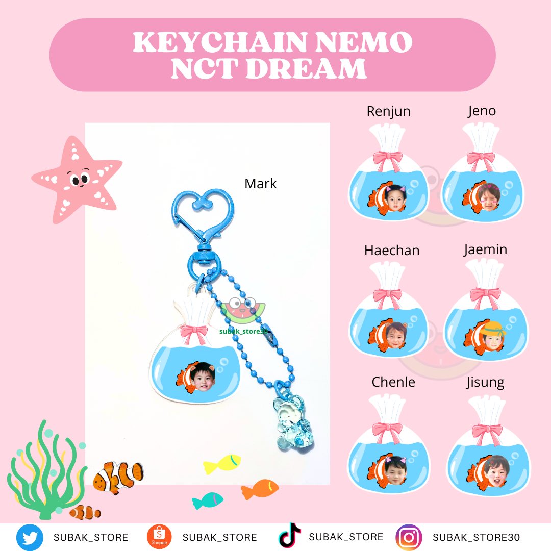 subak_store's tweet photo. ‼️READY STOCK‼️

KEYCHAIN ACRYLIC NEMO NCT DREAM

Can ship to 🇲🇾🇸🇬🇵🇭🇹🇭🇲🇽🇨🇱🇹🇼 via shopee (link on bio) 

💰20k 🇮🇩
https://t.co/Wu7Dl60rLo

Aab wts gantungan tas bag charm printilan konser akrilik Haechan jeno jaemin mark renjun chenle jisung ikan keyring ph ina thai sg my cl mx https://t.co/V2JtI9R5XM