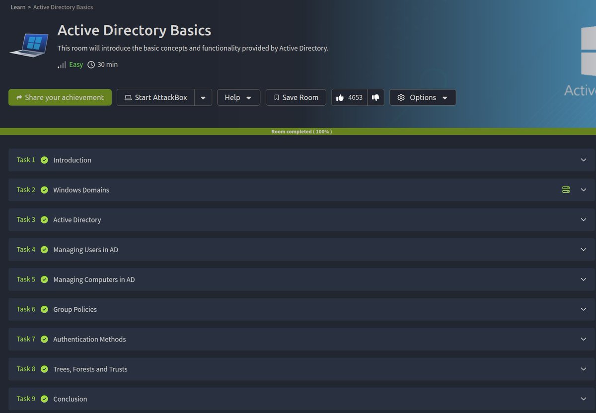 Sarbagya_'s tweet photo. Day 27 of #COESISKnowledgeQuest! Explored Active Directory Basics on TryHackMe 🖥️🔑

✔️ Learned AD structure &amp; authentication
🔍 Enumerated users &amp; groups with PowerView
🚀 Understood common attack paths
#30DaysOfLearning #COESIS @coesisnp https://t.co/ijzP18DUXK