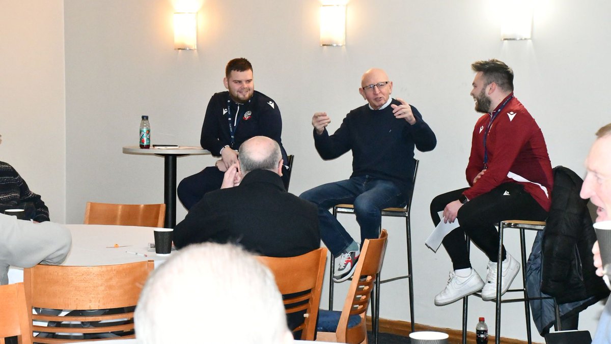 OfficialBWITC's tweet photo. Thank you to the Wonderful @TheJackDearden who joined us at our Sporting Memories session on Friday 31st January! 

Jack joined the BWitC and our Sporting Memories attendees to discuss his experience of and sharing stories about being the BBC Radio Manchester Bolton Wanderers Reporter. 

Sporting Memories takes place on the last Friday of the month. For more information contact Joe at jlawton@bwitc.org.uk 

#BWitC | #BWFC