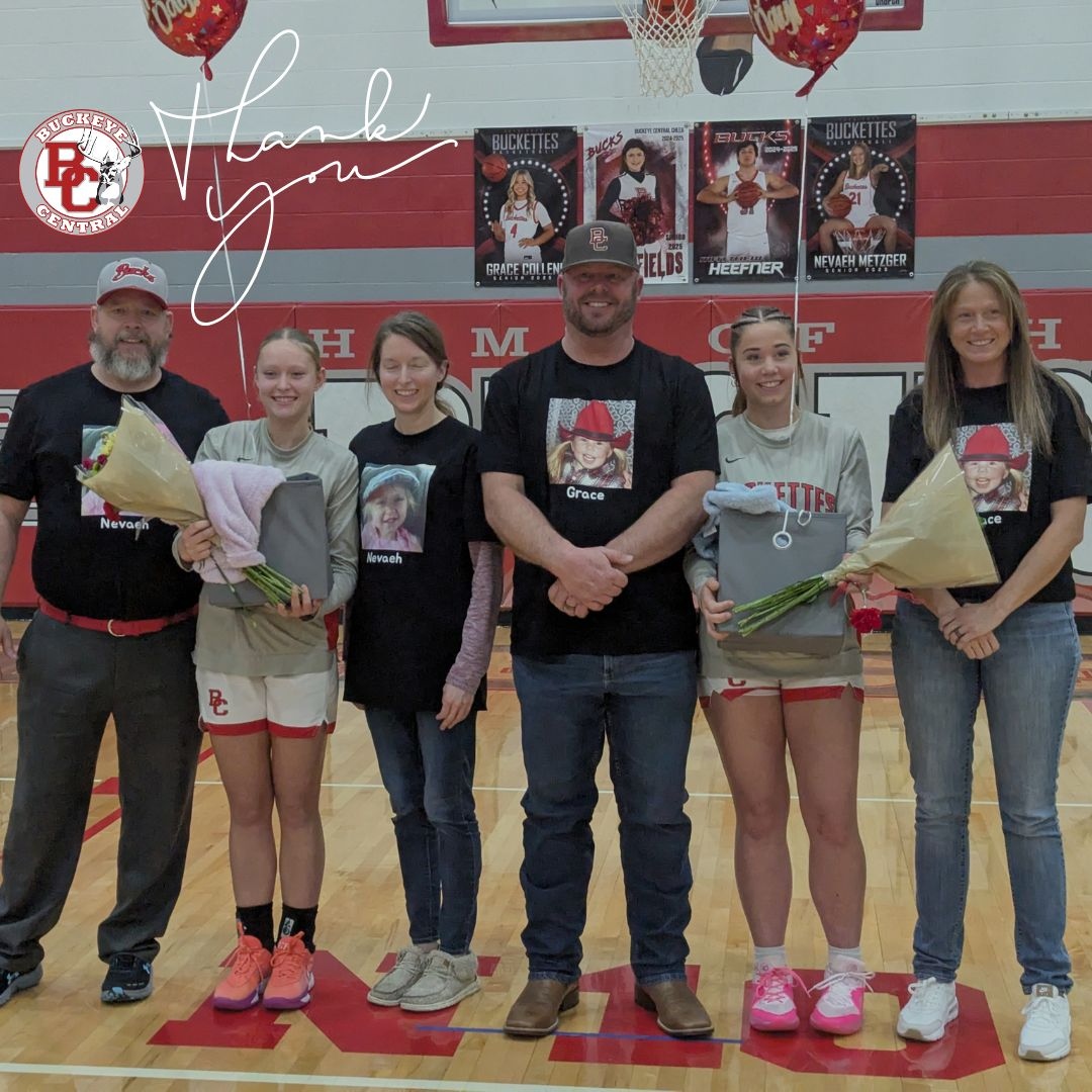 Buckeye_Central's tweet photo. 🏀Senior Night was special as we honored Grace Collene & Nevaeh Metzger for their dedication, leadership, and hard work over the past four years! 🎉
Thank you for the memories, the hustle, and the legacy you leave behind!
#WeR_BC #BC_Pride https://t.co/lCcM6t67Zo