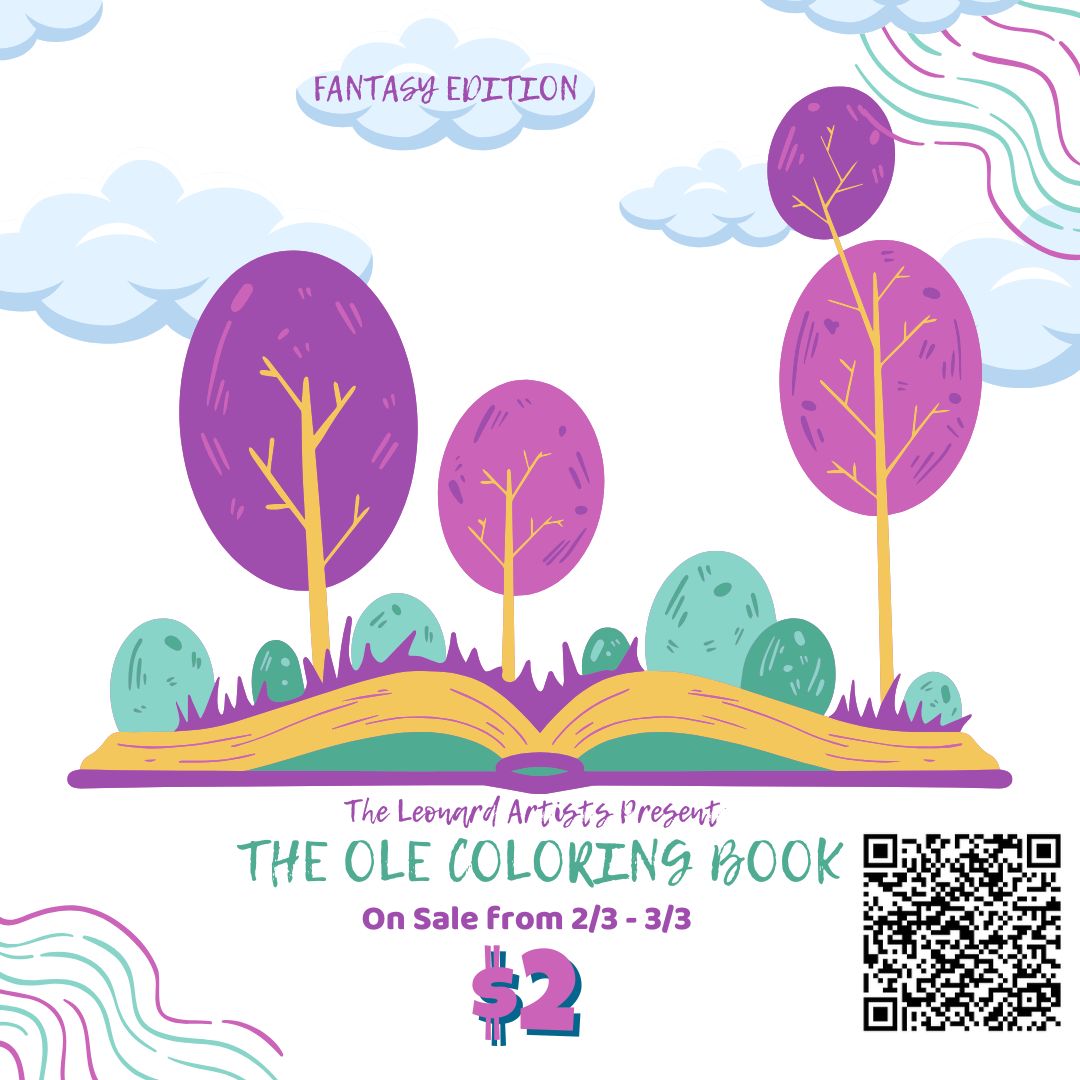 The Leonard Artists are proud to present OLE's 2nd annual coloring book, the fantasy edition. It's now on sale for $2! To buy, scan the QR link above or go to the link below.
tinyurl.com/2kr9uxh8
 <a href="/OLE_Leopards/">Leonard Elementary</a>