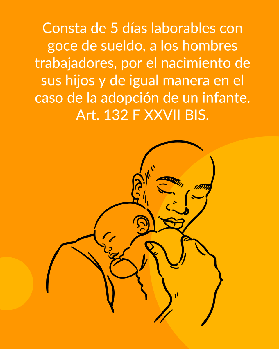 LaboralRevista's tweet photo. Permiso de paternidad.
#FelizLunes #LeyFederaldeTrabajo #Sabiasque #RevistaLaboral #Derecho #Enterate #online https://t.co/3CpMpd8AAm