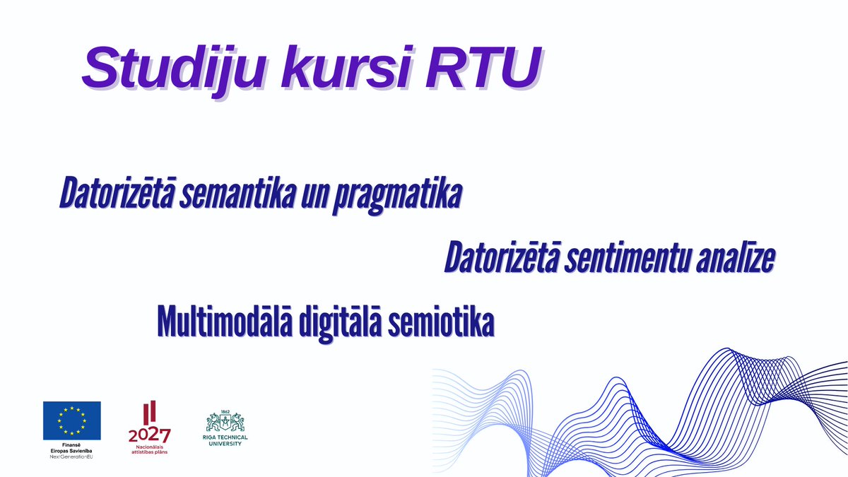 Valodu tehnoloģiju studiju kursus var apgūt jebkurš un jebkurā laikā!😮
Aicinām pieteikties 3 interesantiem studiju kursiem, kas pieejami <a href="/RTU_LV/">RTU</a>!
Studiju kursu aprakstus lasīt un kursiem pieteikties vari caur RTU MOOC platformu: mooc.rtu.lv/courses/
#EsFondi #NextGenEU