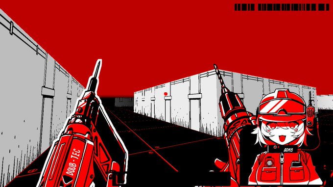 タイトル画面・射撃武器・キャラ表情ができた。 