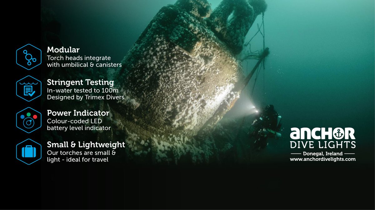 We are very pleased to announce that Anchor Dive Lights will be exhibiting at Diving Ireland Expo 2025.
Check them out at Diving Ireland Expo - divingirelandexpo.ie