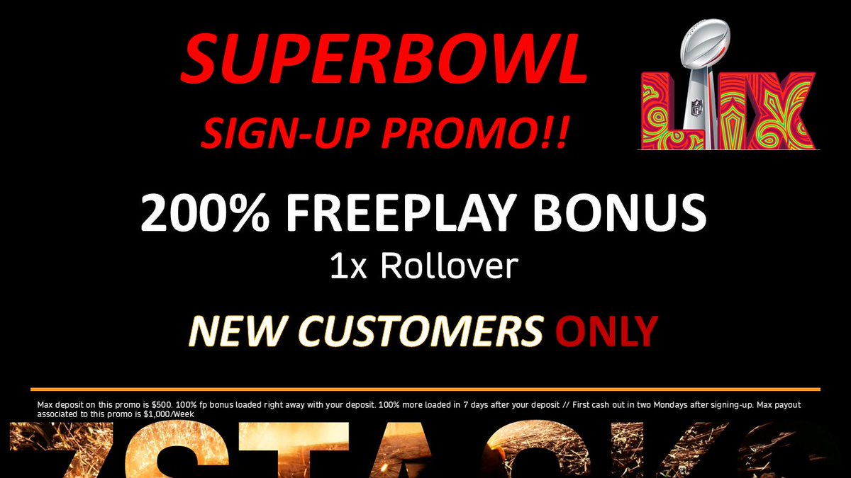 7stacksports's tweet photo. 🚨NEW CUSTOMERS!!!

200% FREEPLAY BONUS 1x ROLLOVER!!🚀🚀
DM us ASAP to get your account!! https://t.co/bahyuKI9Ik
