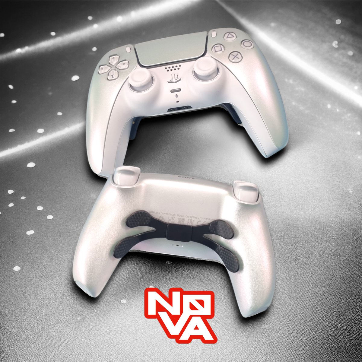 NovaCNTRL's tweet photo. Introducing our latest Nova Flex Pro: Revolutionizing your gameplay Experience!

Gamers, it's time to elevate your gameplay with Nova Flex Pro, here's the first-ever modified Chroma Pearl controller and it's packed with amazing features designed to enhance your performance and gameplay.

Key Features:
- **Clicky Face Buttons:** Experience tactile feedback with every press for precise control.
- **4 Paddle Flex Buttons:** Customize your gameplay with additional input options for a competitive edge.
- **Remap Chip:** Tailor your controller to your unique playstyle with easy button remapping.
- **TMR Stick Modules:** Enjoy unparalleled accuracy and responsiveness with top-of-the-line stick modules.
- **Clicky Bumpers and Triggers:** Feel the difference with crisp, responsive bumpers and triggers for ultimate control.

Get ready to dominate your games with the Nova Flex Pro! Order now and experience gaming like never before.