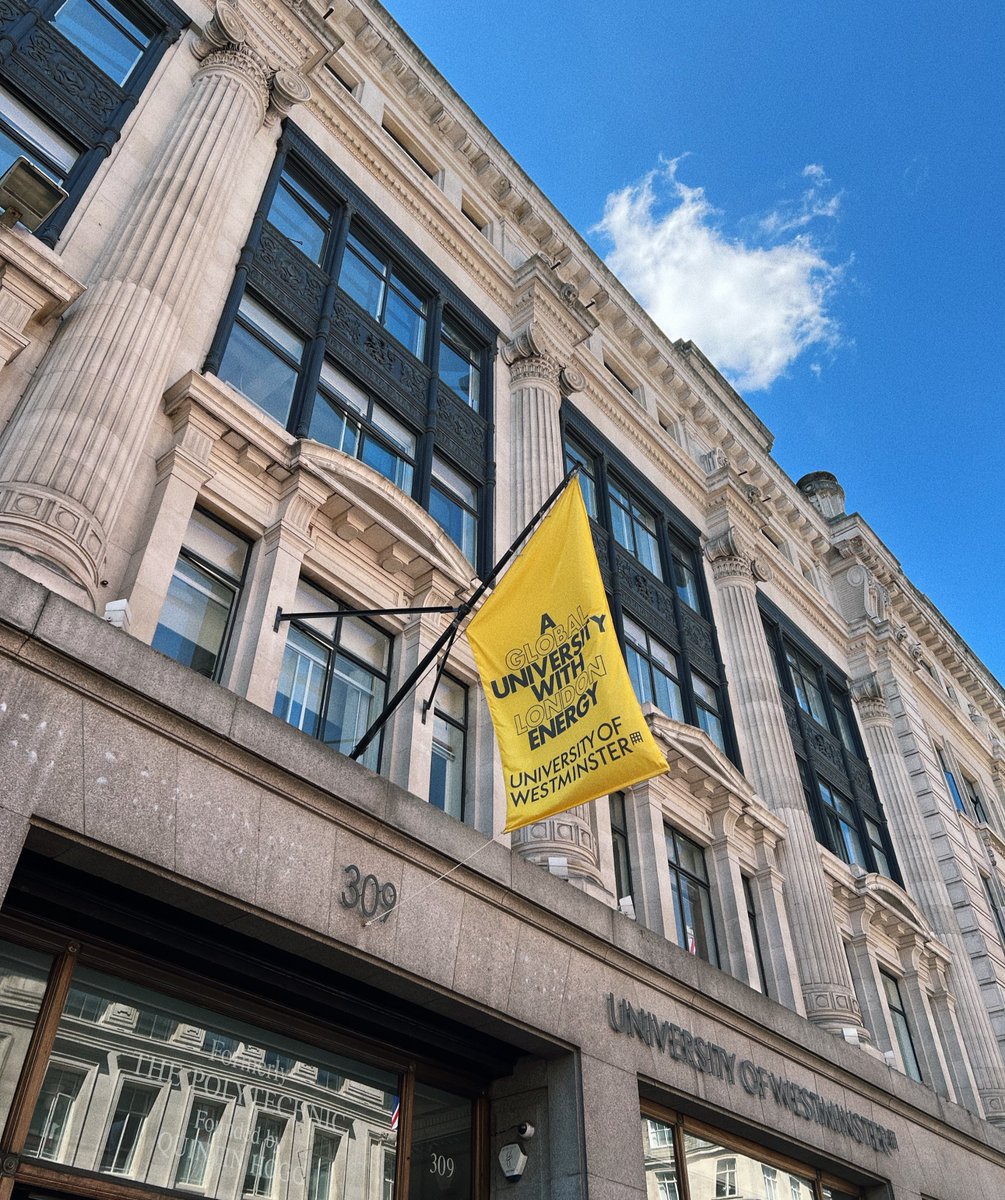 University of Westminster tweet media