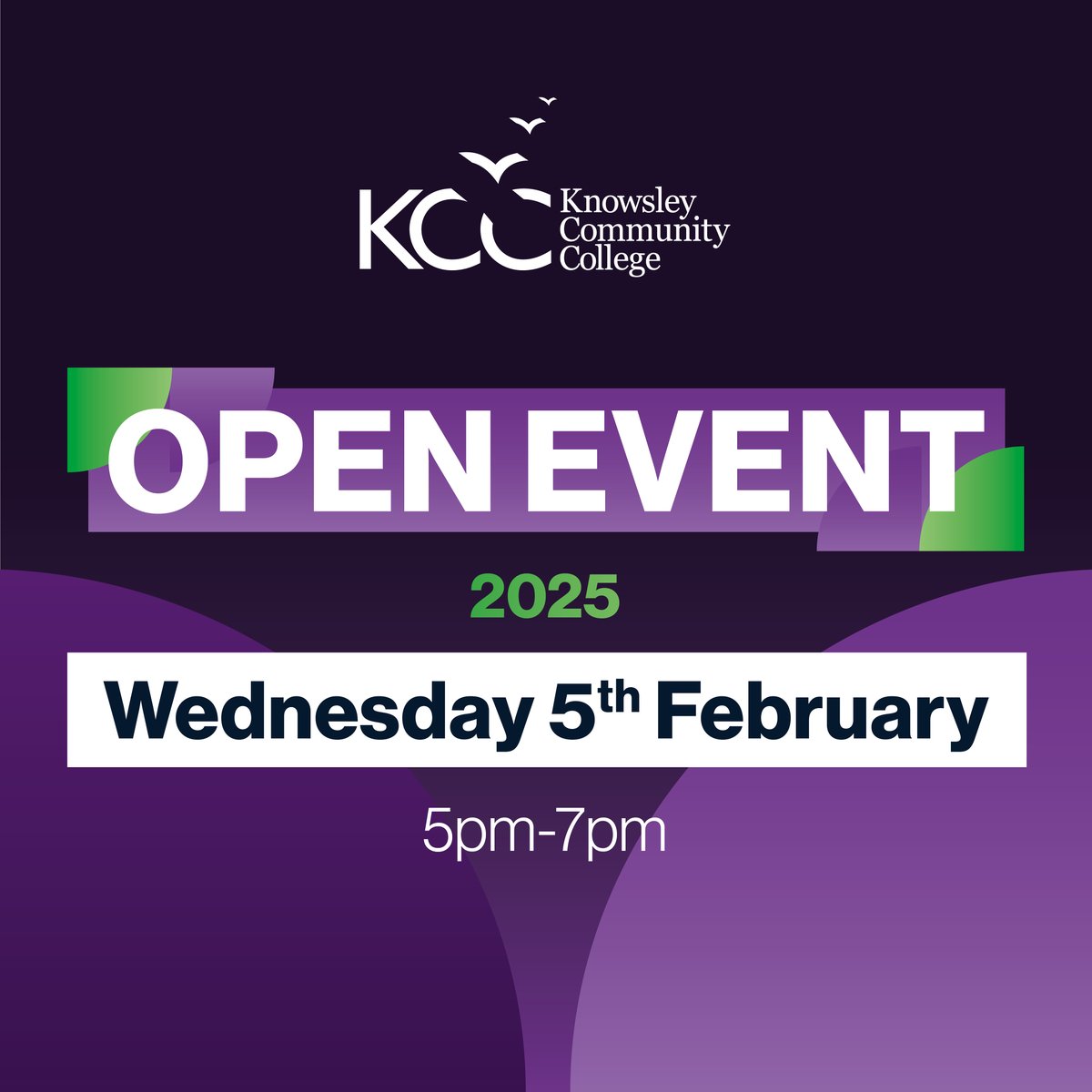 If you're aged 16-18 or thinking about your next steps, don't forget to join us at our Open Event on 5th Feb to explore everything we have on offer at Knowsley! ⭐

📆 Feb 5th | 5PM - 7PM
📌 Knowsley Main Campus and IAMTech Campus

Book your spot 👉 bit.ly/3Q2NSxK