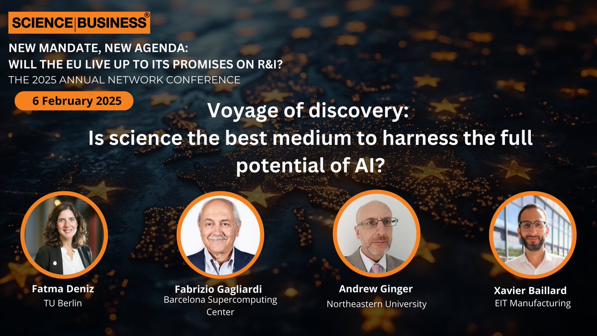 🎤 Voyage of Discovery: Is Science the Best Medium to Harness AI’s Potential?

After years of #AI hype, focus is shifting to real-world impact. From drug discovery to #globalchallenges, AI is transforming #research.

📅Join our panel &amp; register now: tinyurl.com/5et5n9w7