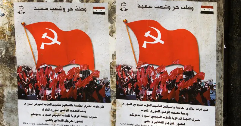 id_communism's tweet photo. Jihadist Syrian government bans the Communist Party #Syria