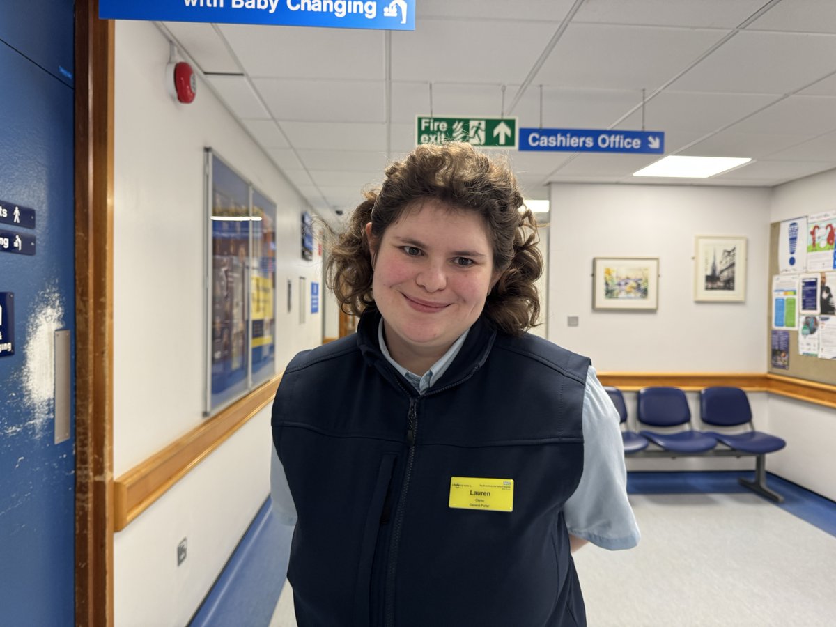 SaTH (@sathnhs) on Twitter photo Lauren Clarke spoke to <a href="/BBCShropshire/">BBC Shropshire</a> about how much she loves being a Royal Shrewsbury Hospital porter.
She was one of the first interns to take on hospital roles as part of an employment project.
Her interview (2:17): ow.ly/TWzU50USxMK Lauren Clarke spoke to <a href="/BBCShropshire/">BBC Shropshire</a> about how much she loves being a Royal Shrewsbury Hospital porter.
She was one of the first interns to take on hospital roles as part of an employment project.
Her interview (2:17): ow.ly/TWzU50USxMK