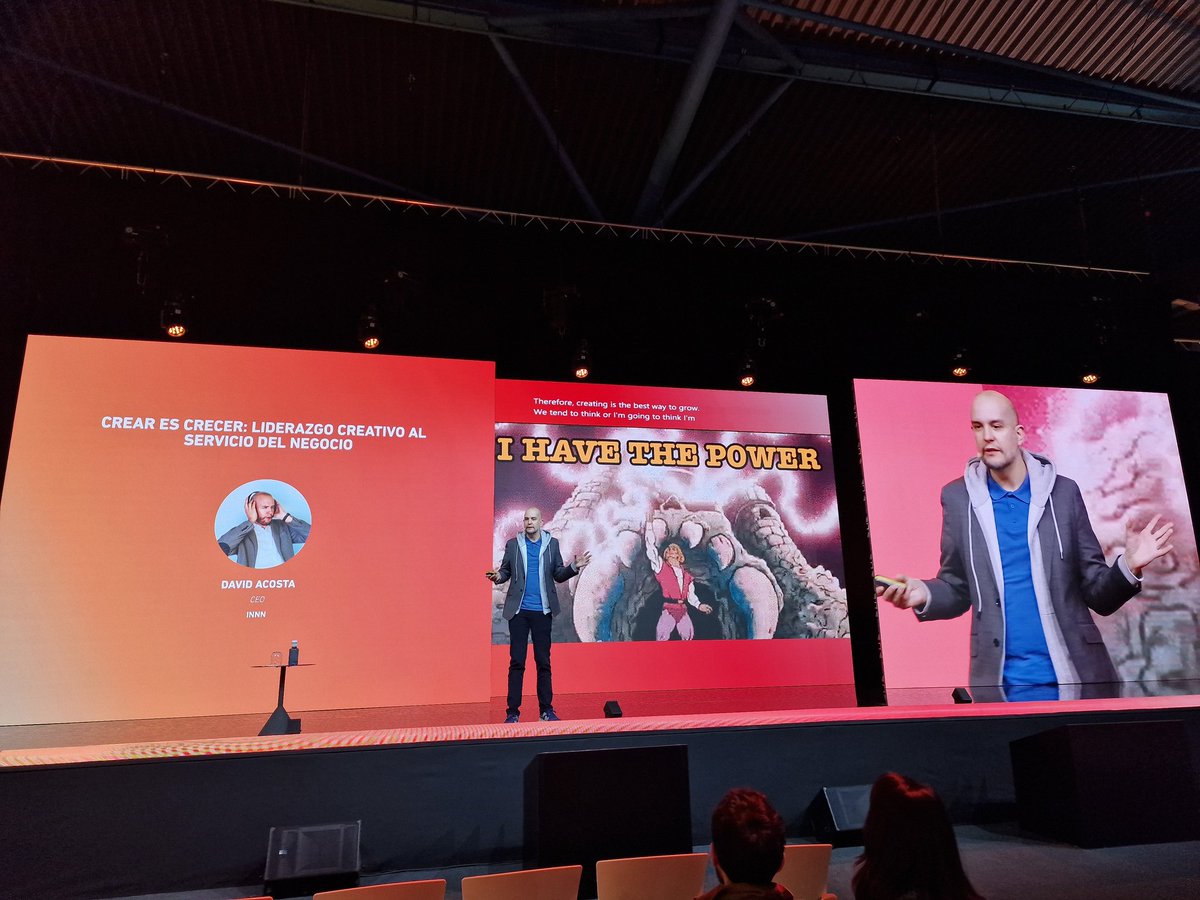 🎤 Main Stage en #HyT 2025

💡 <a href="/soydavidacosta/">David Acosta</a> - CEO de agencia <a href="/innn/">INNN</a>

➡️ "Crear es crecer: liderazgo creativo al servicio del negocio". Estrategias para la transformación y el crecimiento en tiempos de incertidumbre. #Innovación #Negocio