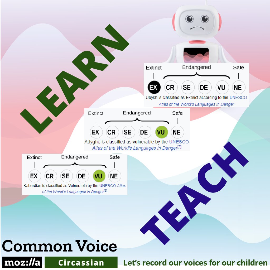 CV_Circassian's tweet photo. LEARN-TEACH
A language becomes endangered when its users begin to pass on a more dominant language to the children; and it is stable when all the children are still acquiring and using the language. https://t.co/hM60la8T48