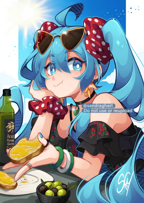 Andalusian Miku! Mi aportación para el maravilloso fanzine de !  