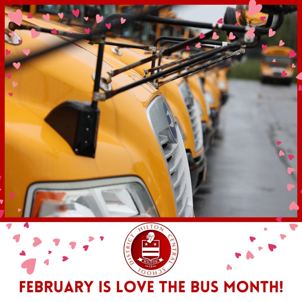 Hilton buses transport over 4,000 students daily &amp; drive 1.3 million miles per year!  No wonder we love our Transportation Department, not only during Love the Bus Month, but all year!