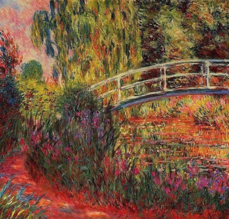 Arteymas_'s tweet photo. Claude Monet - El puente japonés (El estanque de lirios acuáticos, Irises de agua) - (1900). https://t.co/SM4FlHLhXV