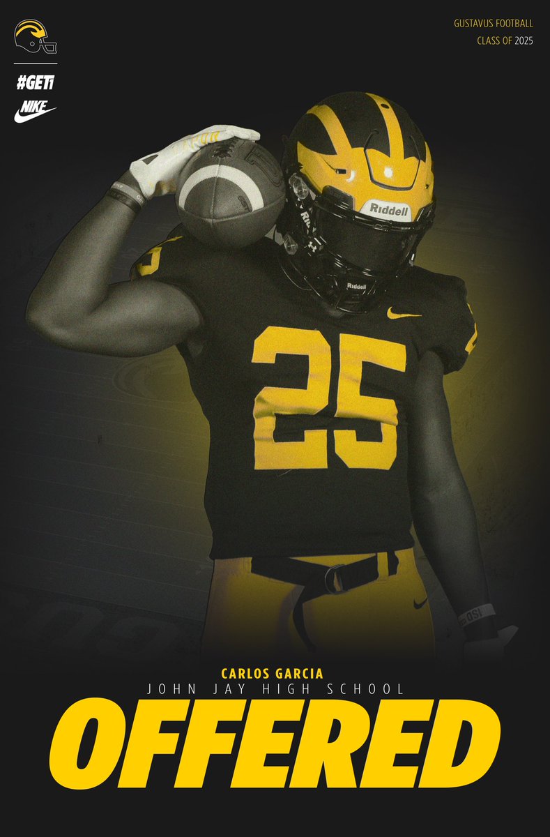 Blessed by the most high  to have received my second offer <a href="/gustiefootball/">Gustavus Football</a>  <a href="/gabeloberg/">Gabe Loberg</a> #AGTG 
<a href="/garygutierrez68/">Gary Gutierrez</a> <a href="/JayMustangFB/">John Jay Mustang Football</a>  <a href="/NISDJay/">John Jay High School</a>