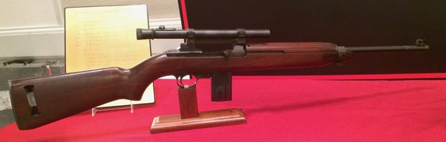 Late 1943 experimental scoped M1 Carbine.