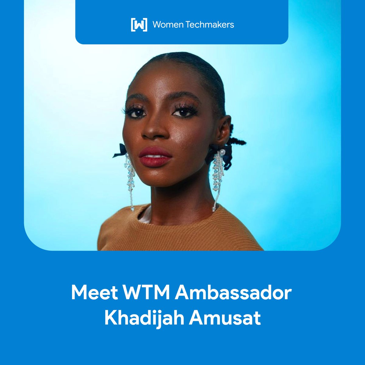 Meet Khadijah Amusat, a Women Techmakers Ambassador creating opportunities for developers around the world. Khadijah initially started her career in public health but later found her true calling in tech and education. Through workshops, mentorship, and advocacy, Khadijah is