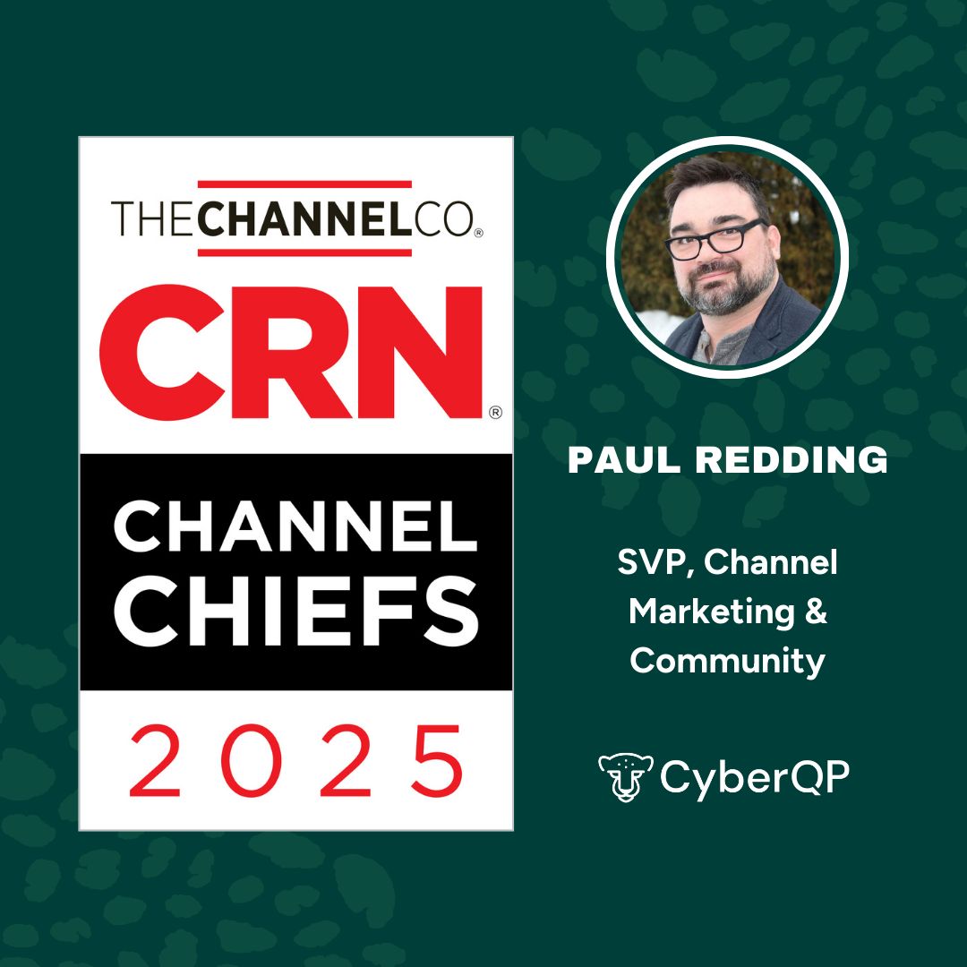 We’re thrilled to share that Paul Redding, SVP of Channel Marketing &amp; Community at CyberQP, has been recognized as a 2025 CRN® Channel Chief! 🎉

Read more here: buff.ly/3Q6CDEg 

#CRNChannelChiefs #MSPCommunity #ChannelPartners