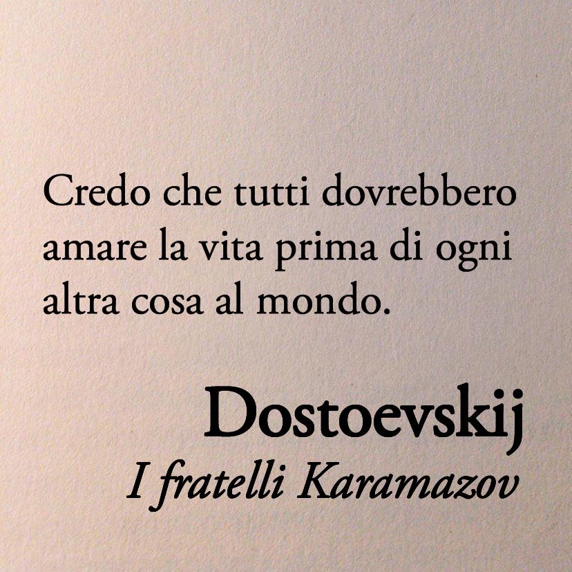 Sei d’accordo con Dostoevskij?
