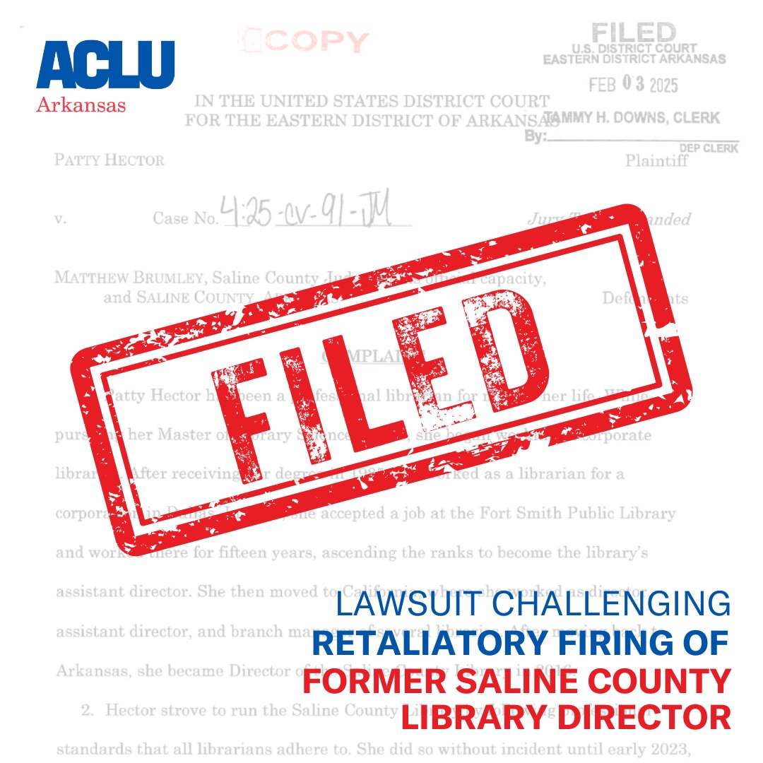 BREAKING: Censorship in libraries is a threat to democracy. We’re fighting back. #arpx #arnews

loom.ly/uWNaISY