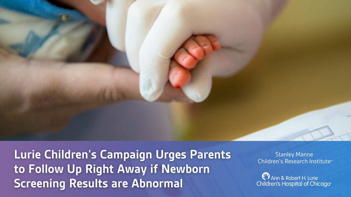 Stanley Manne Children's Research Institute (@manneresearch) on Twitter photo Newborn screening awareness campaign by <a href="/LurieChildrens/">Lurie Children's</a> emphasizes the importance of early diagnosis of metabolic and genetic disorders, timely follow-ups, and interventions for better health outcomes. luriechildrens.org/en/news-storie… #neonatal #pediatrics #pulmonology #cysticfibrosis Newborn screening awareness campaign by <a href="/LurieChildrens/">Lurie Children's</a> emphasizes the importance of early diagnosis of metabolic and genetic disorders, timely follow-ups, and interventions for better health outcomes. luriechildrens.org/en/news-storie… #neonatal #pediatrics #pulmonology #cysticfibrosis