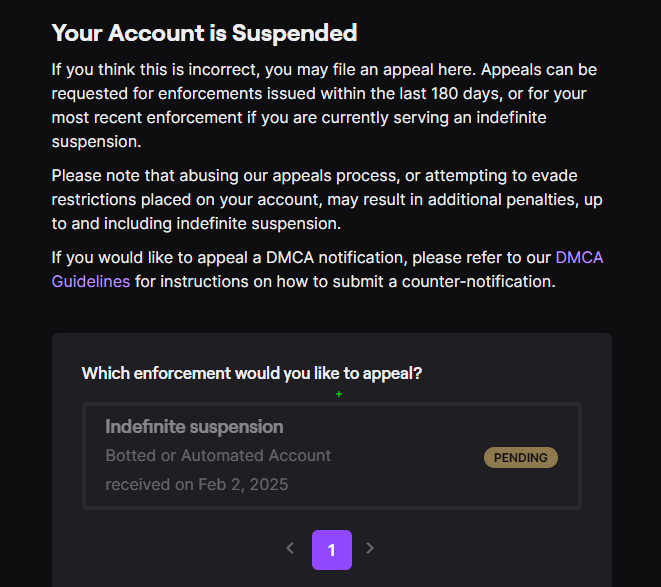 Twitch might have done the dumbest thing right here in the world. How do I get banned for being a bot??? I AM LIVE EVERY DAMN DAY. Please twitch and unban me please!!! <a href="/Twitch/">Twitch</a> <a href="/Twitch/">Twitch</a>