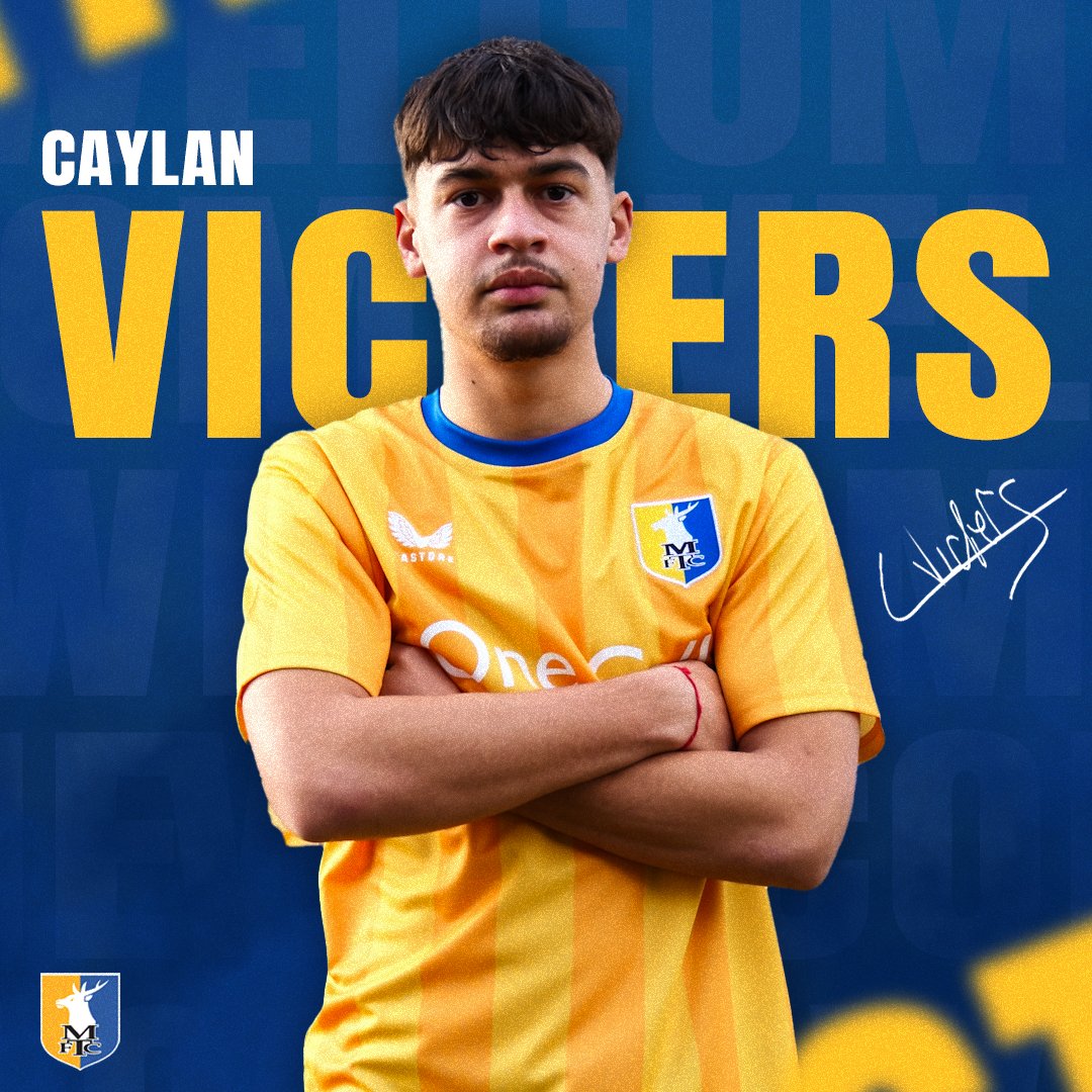 mansfieldtownfc's tweet image. ✍️ Mansfield Town are delighted to announce the signing of attacker Caylan Vickers on loan from Brighton &amp;amp; Hove Albion until the end of the season.

Welcome, Caylan! 👊

#Stags 🟡🔵