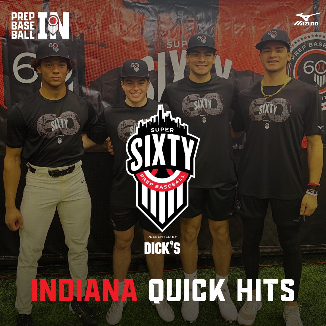 Prep Baseball Indiana (@prepbaseballin) on Twitter photo 𝐈𝐧𝐝𝐢𝐚𝐧𝐚 𝐐𝐮𝐢𝐜𝐤 𝐇𝐢𝐭𝐬: 𝐒𝐮𝐩𝐞𝐫 𝟔𝟎
4 #HoosierState natives participated in the annual #Super60 🙌
Read along to see how each of them performed👇
🔗 loom.ly/149XNDM 𝐈𝐧𝐝𝐢𝐚𝐧𝐚 𝐐𝐮𝐢𝐜𝐤 𝐇𝐢𝐭𝐬: 𝐒𝐮𝐩𝐞𝐫 𝟔𝟎
4 #HoosierState natives participated in the annual #Super60 🙌
Read along to see how each of them performed👇
🔗 loom.ly/149XNDM