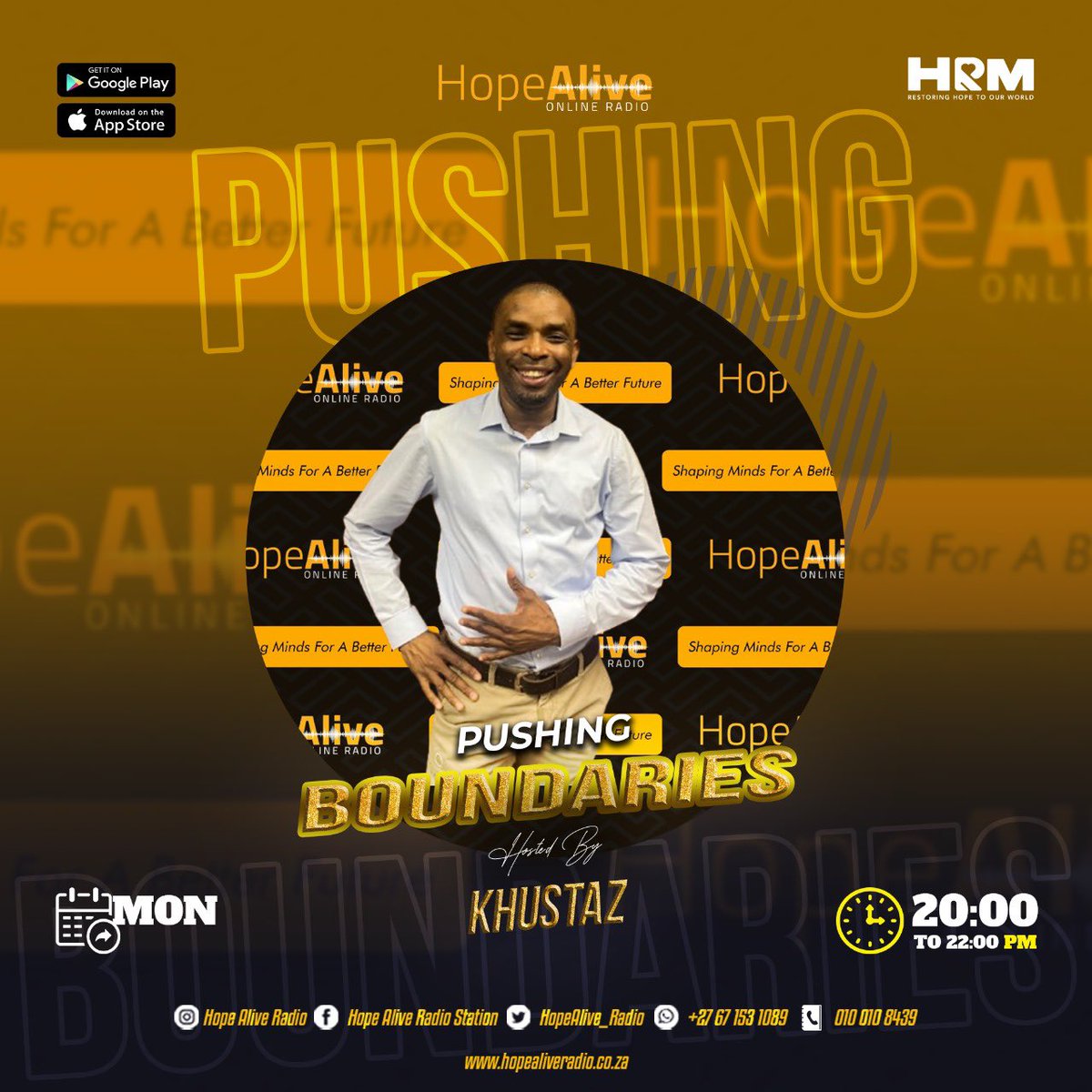 khustazm's tweet image. A new era has begun, it’s time for Pushing Boundaries with Khustaz.@HopeAlive_Radio