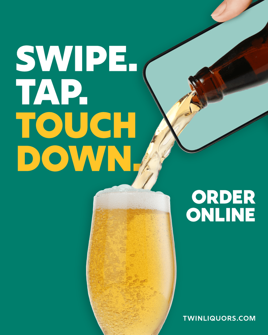 Swipe, Tap, Touchdown! 🏈 Get your essentials delivered before kickoff with same-day delivery from Twin Liquors. Order before 6pm at twinliquors.com or through our mobile app! 📲 Also available on @Doordash &amp; <a href="/Favor/">Favor</a>.