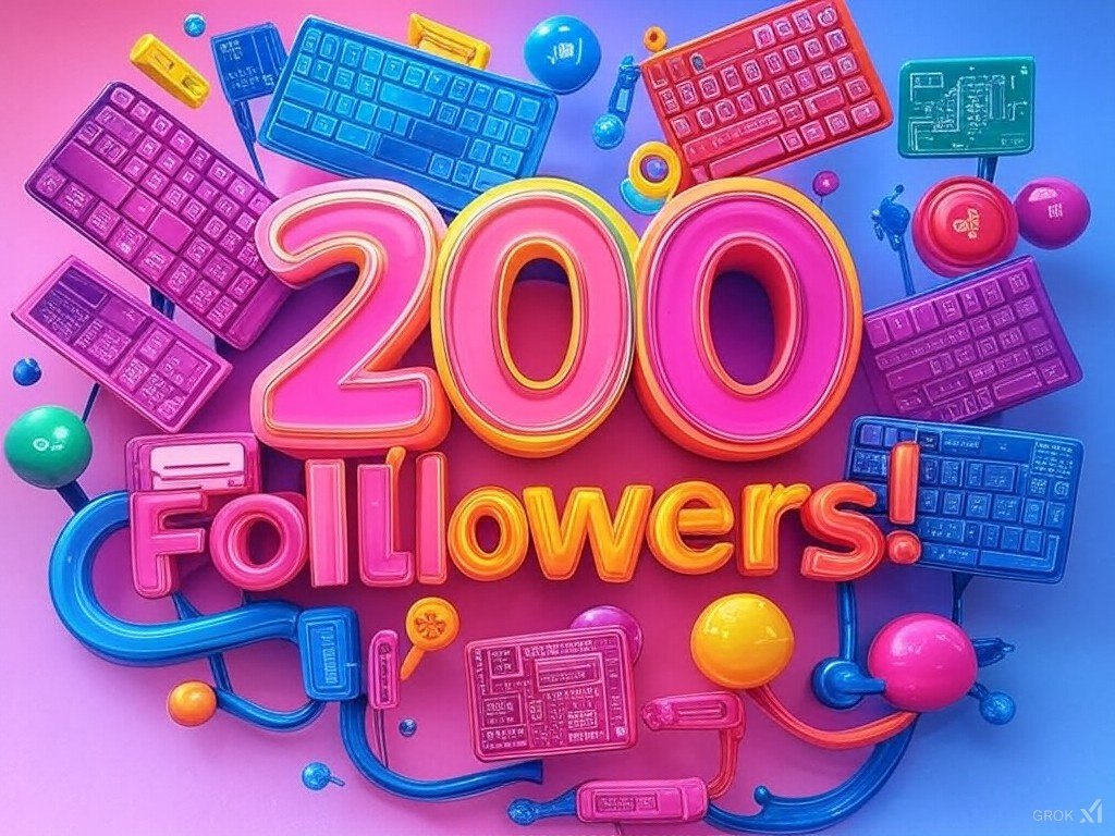Dev_AdityaSingh's tweet photo. π 200 Followers! π
Thanks to each one of you for joining this incredible journey! π
Here's to more coding adventures, problem-solving, and learning together. Let's keep the streak alive!
#ThanksEveryone #Milestone200 #200Followers https://t.co/zeXb90d7fG