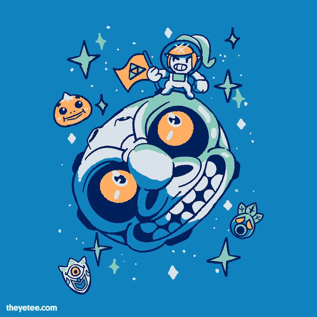 Zelda - Conquering the moon t-shirt is $18 at The Yetee (today only) buff.ly/3U47ML8 #ad