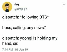BTS x Dispatch incorrect quotes 

A thread
