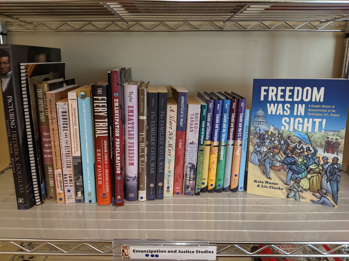 Ford's Education (@fordsedu) on Twitter photo Here at Ford's Theatre, we're reading "Freedom Was In Sight!" Are you local to the DMV and interested in learning more? Ford's will be doing an elevated book talk with author <a href="/katemasur/">Kate Masur</a> on February 7th.
Learn more here: tiny.cc/wtsnfwis
#LibraryShelfie #TeachCivilWar Here at Ford's Theatre, we're reading "Freedom Was In Sight!" Are you local to the DMV and interested in learning more? Ford's will be doing an elevated book talk with author <a href="/katemasur/">Kate Masur</a> on February 7th.
Learn more here: tiny.cc/wtsnfwis
#LibraryShelfie #TeachCivilWar
