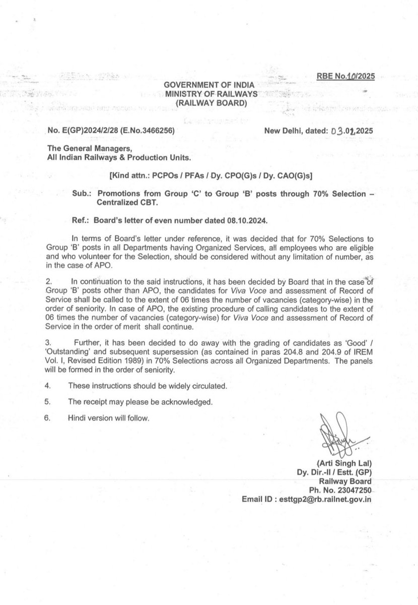 3/3
five Supreme Court judges, led by Chief Justice D.Y. Chandrachud, unanimously held that the rules governing a public recruitment process cannot be changed mid-way.
Plz take immediate action.
<a href="/RailMinIndia/">Ministry of Railways</a> <a href="/Railwhispers/">RAILWHISPERS</a> <a href="/AshwiniVaishnaw/">Ashwini Vaishnaw</a> <a href="/PMOIndia/">PMO India</a> 
#UNFAIR_LDCE70_RLY
