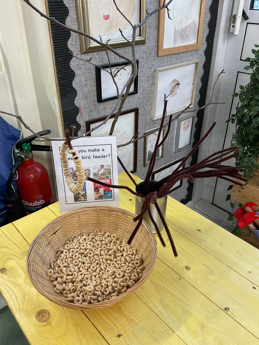 We started off our 2025 #birdwatch today with 2 new provision activities. The children loved making the bird feeders 🐦