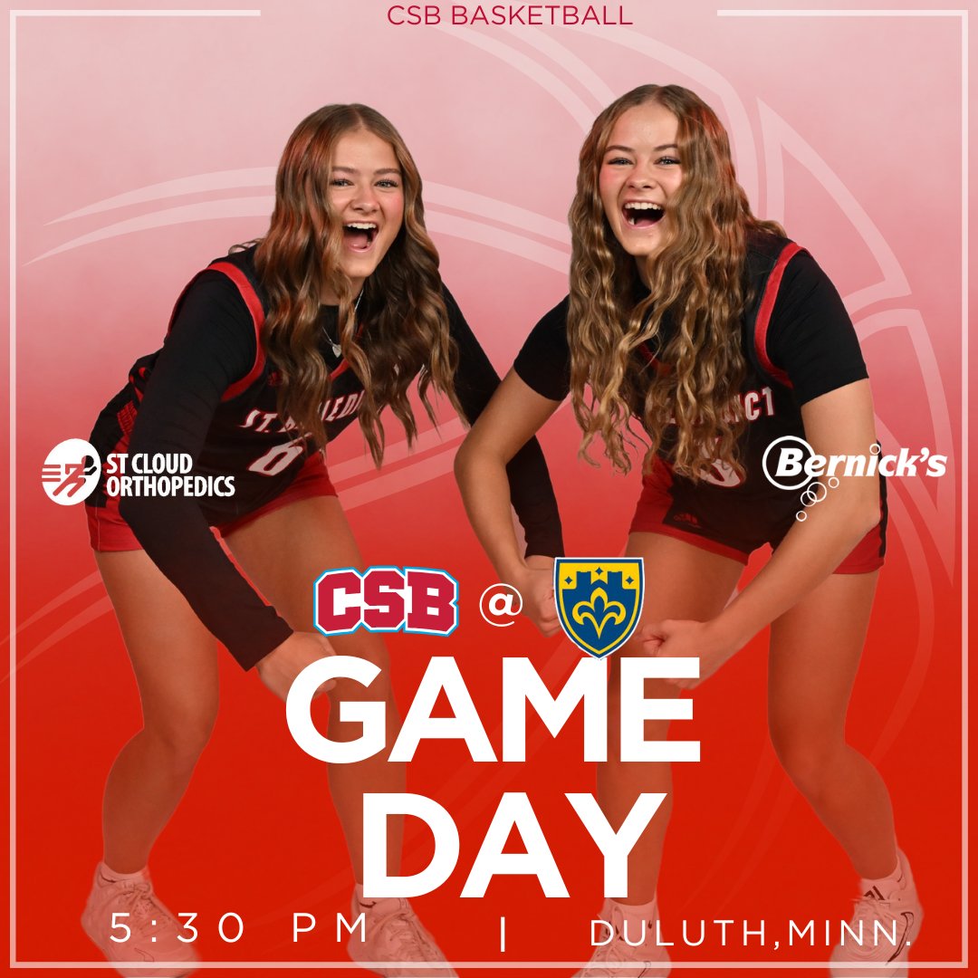 CSB_Athletics's tweet image. GAME DAY 🏀
📍: Duluth, Minn.
🆚 : College of St. Scholastica
⏰: 5:30pm
💻: shorturl.at/y1BnT
📺: shorturl.at/owEgj
Sponsored by: St. Cloud Orthopedics &amp;amp; Bernick's
#BenniePride