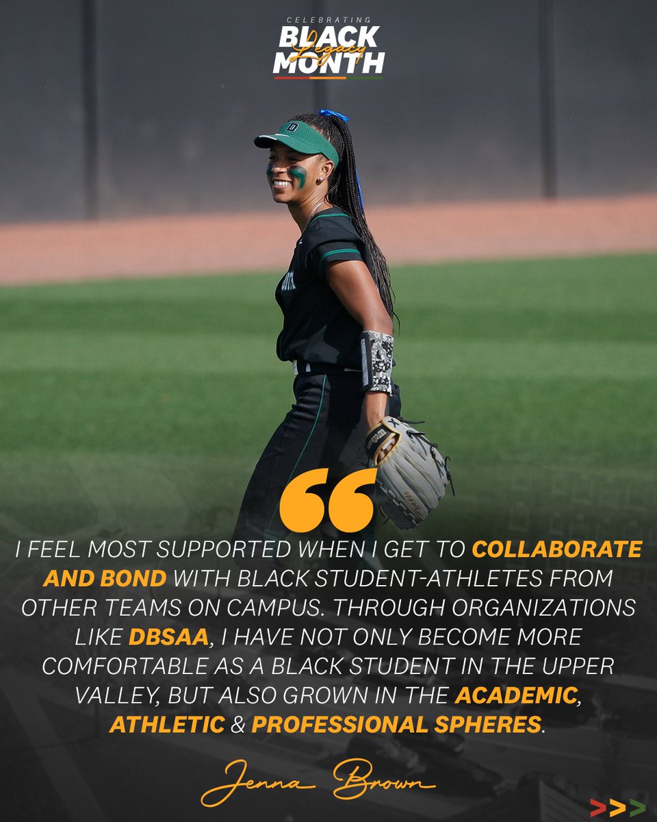 dartmouthsports's tweet photo. Celebrating Black Legacy Month with Dartmouth Softball student-athlete Jenna Brown.

#GoBigGreen | #TheWoods🌲 https://t.co/nopzPiuUCz