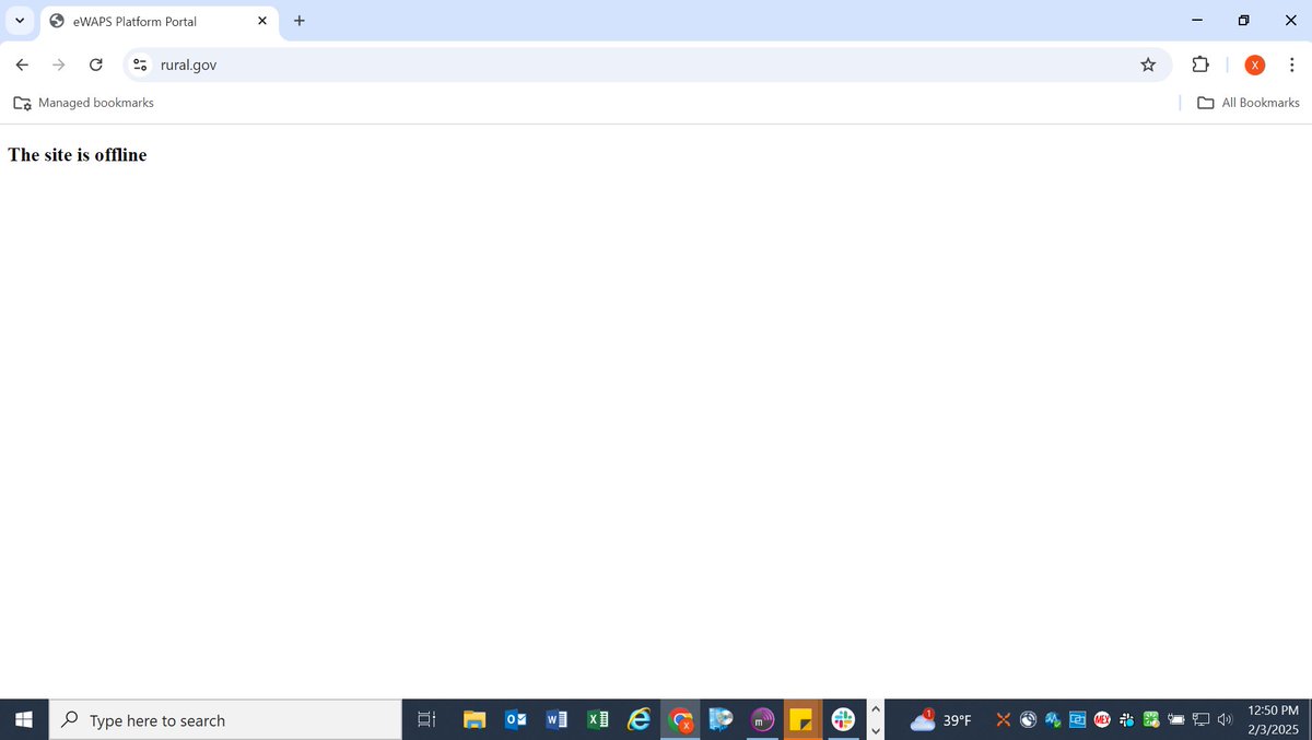 This is what happens when you go to rural.gov which used to be the site the Biden admin used to connect/discuss federal programs targeting rural communities. USDA is the only fed agency with the specific rural mandate, including housing, internet, + infrastructure