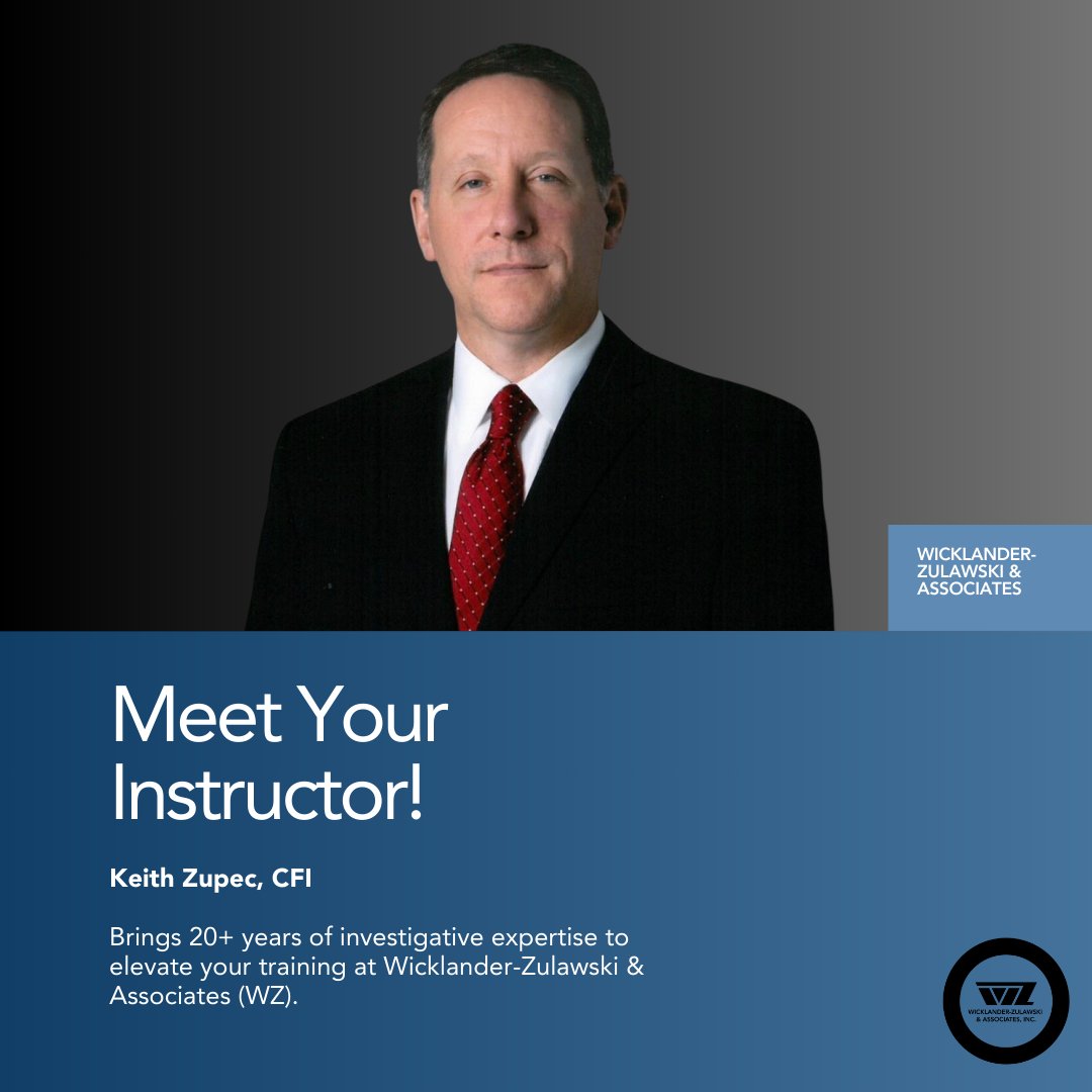 WZ_Training's tweet photo. Instructor Spotlight: Keith Zupec, CFI
Keith is an accomplished law enforcement professional who has conducted thousands of interviews and successfully helped resolve over 200 homicide cases. Register for a WZ session: https://t.co/9EoiwqFknu
#wztrained #instructorspotlight https://t.co/s6IAGpqC7t