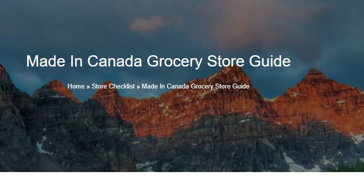 A shopping list guide is available at Madeinca.ca.