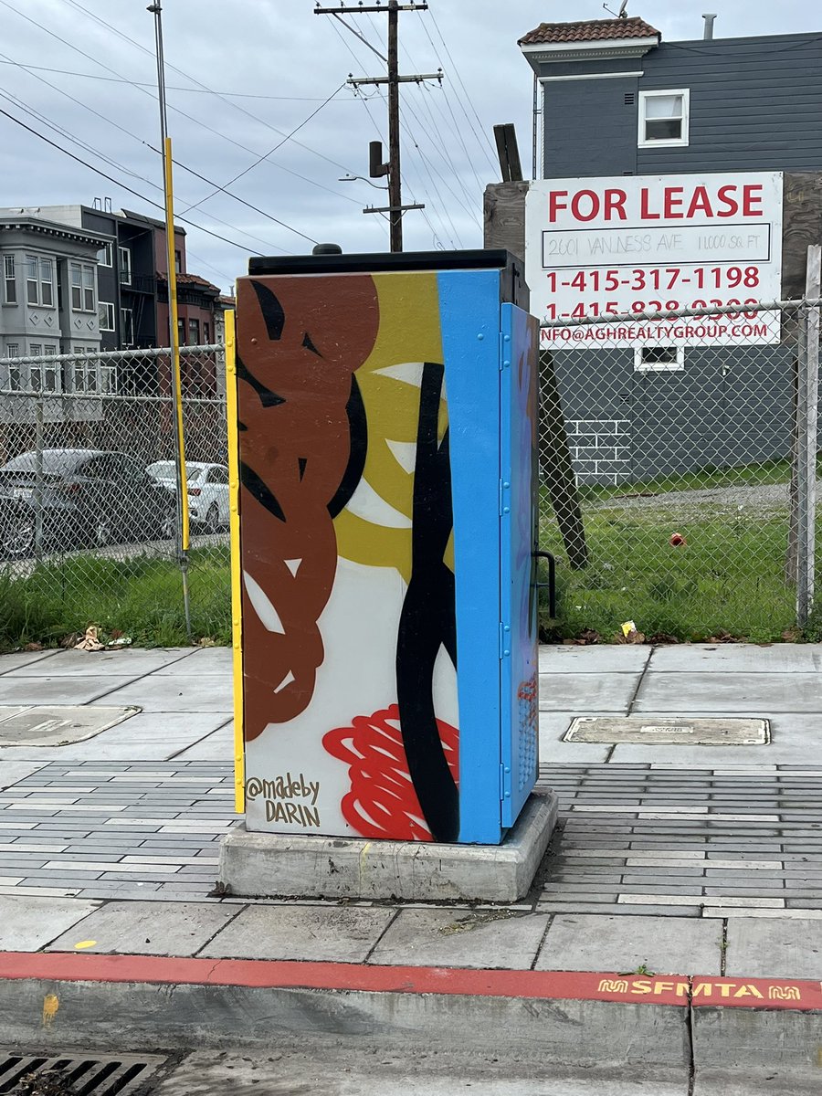 derabkin's tweet image. How much did the city of San Francisco pay artists to paint these?