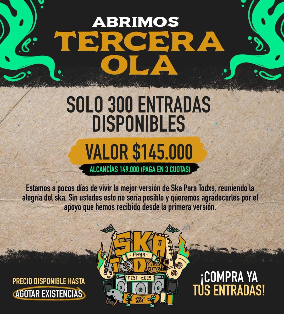 Tercera ola, no te pierdas esta fiesta.