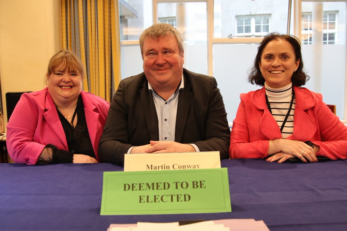 #Seanad2025 - Martin Conway is the 3rd candidate to be deemed elected on the Administrative Panel having reached the quota on the 11th sub-parcel of Casserly, Vicki votes. #SeeForYourself

Seanad 2025 Results Hub page - oir.ie/9ab621a