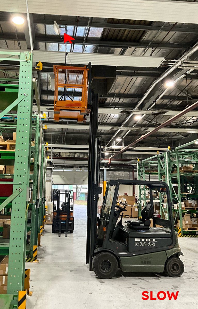 johnlorr's tweet photo. Warehouse wireless surveys before were slow, difficult to coordinate and often dangerous but we had few options until the 12m Mast Tripod from Vantage Point w\Cisco 9166D1  #wifidesign  #wifisurvey  #apos  #wirelessnetworking  #Cisco #wlanpros #vantagepoint https://t.co/eQFRk56k3v